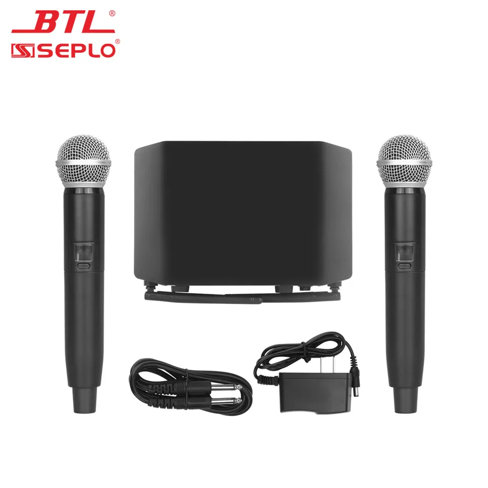 Musical universal wireless microphone with receiver