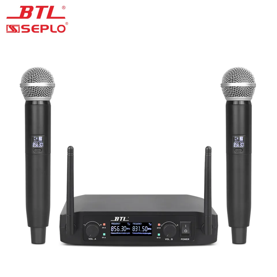 Musical universal wireless microphone with receiver