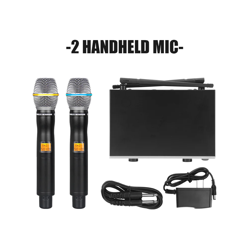 Professional UHF handheld wireless microphone for karaoke 